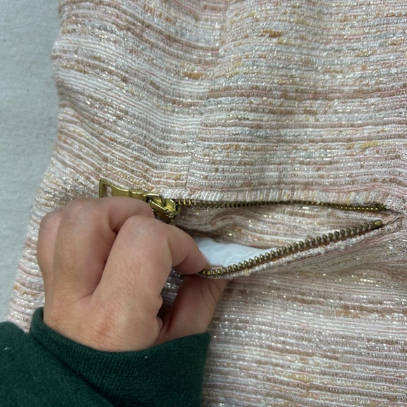 ZARA Fancy Button Down Textured Shoulder Pads Blazer R - Picture 6 of 10